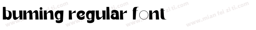 buming regular font字体转换